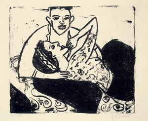 Verleidend meisje door Ernst Ludwig Kirchner